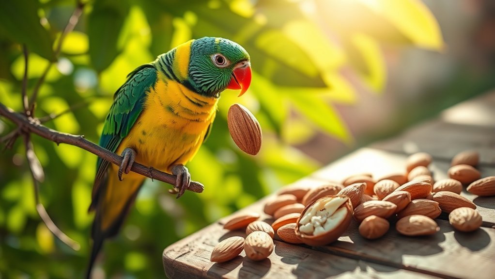 almonds may harm birds