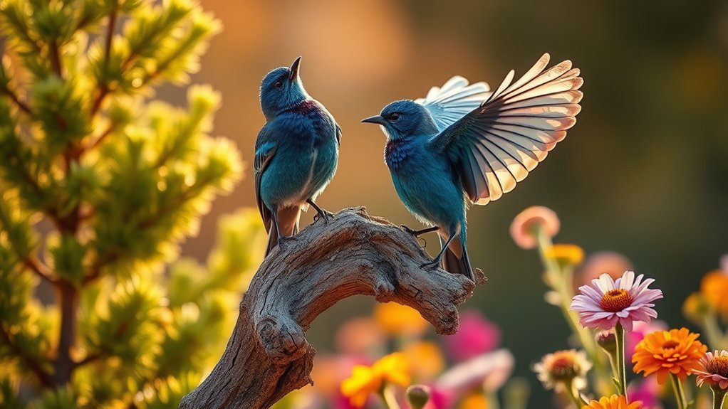 blue birds unique behaviors