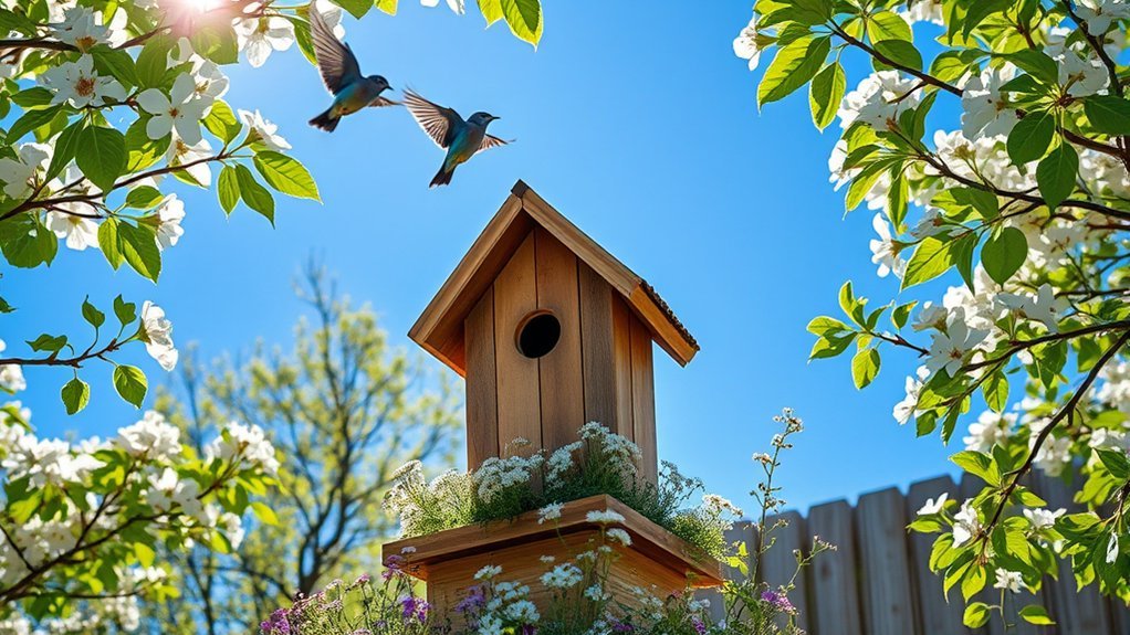 bluebird friendly backyard design