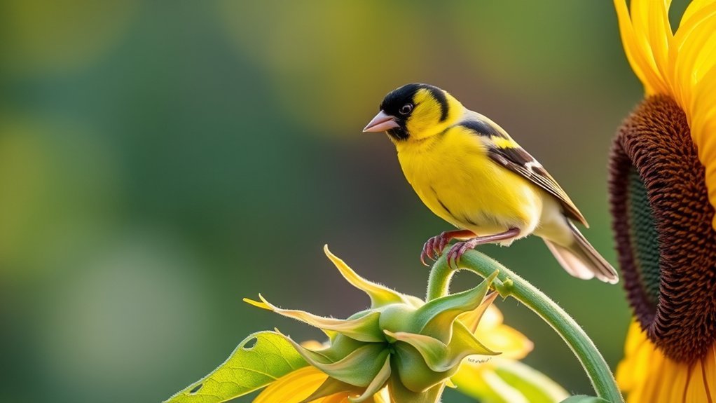 bright yellow bird beauty