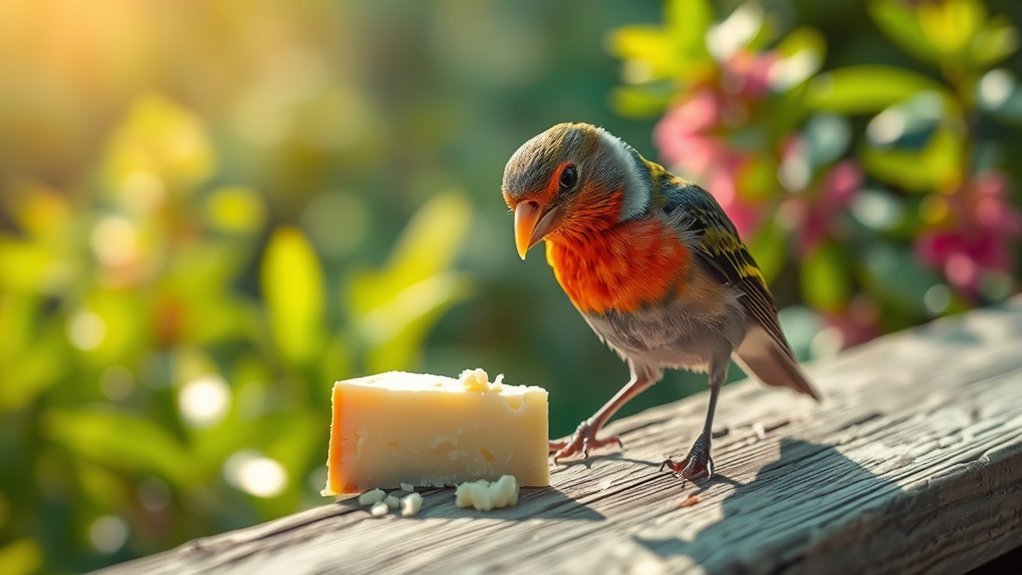 cheese advantages for birds