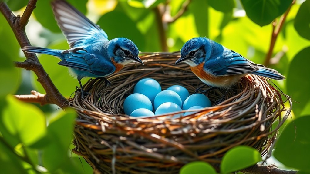 colorful nesting bird choice