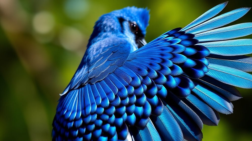 courtship through plumage displays