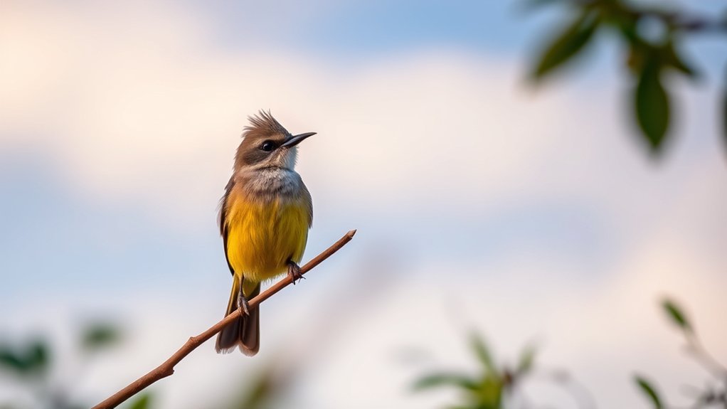 distinctive yellow bellied bird