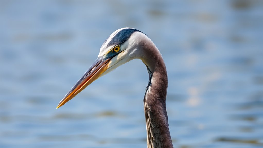 elegant tall wading bird
