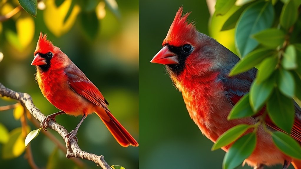 genetics and cardinal coloration