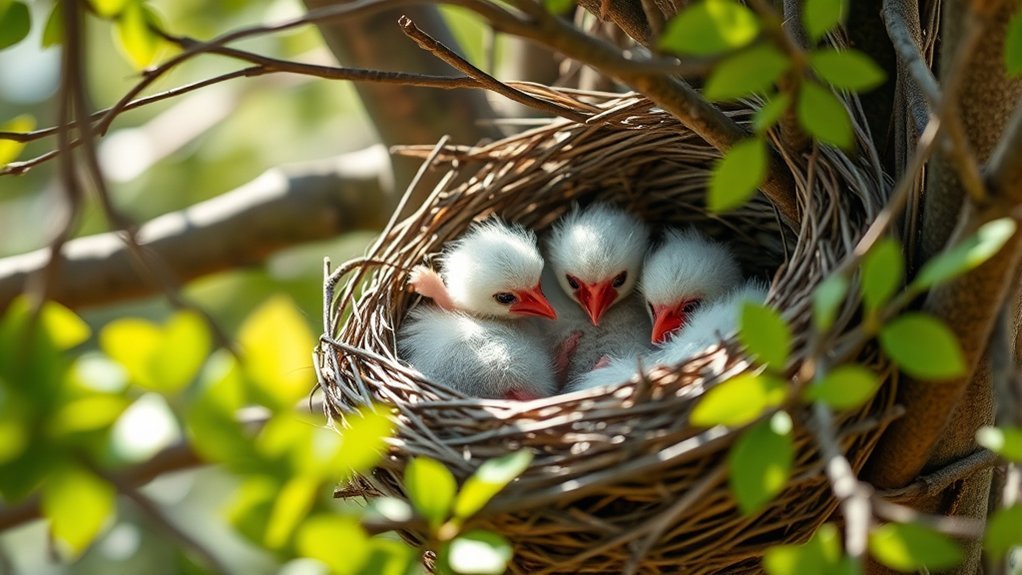 growing strong in nests