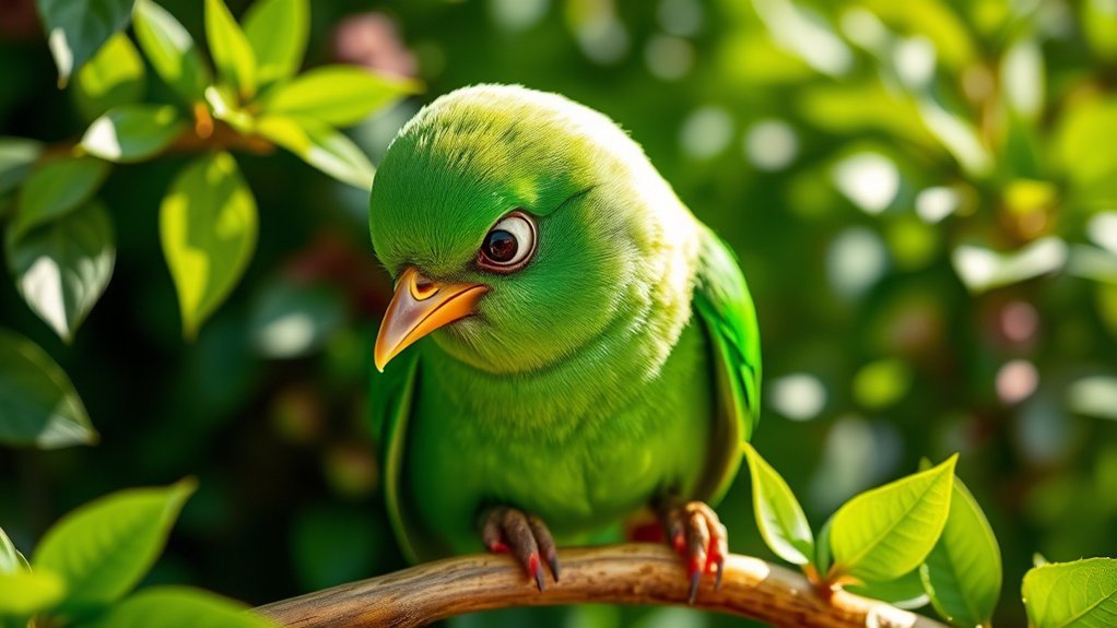 history of the green bird