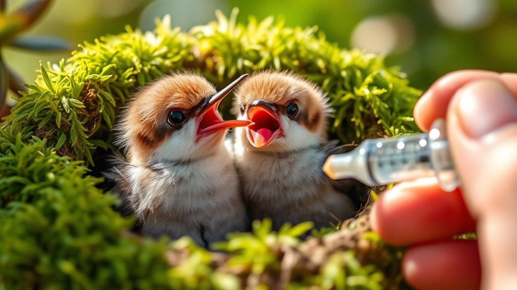 hummingbird baby feeding methods