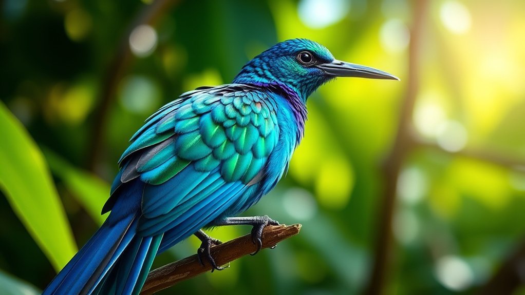 iridescent feather coloration analysis