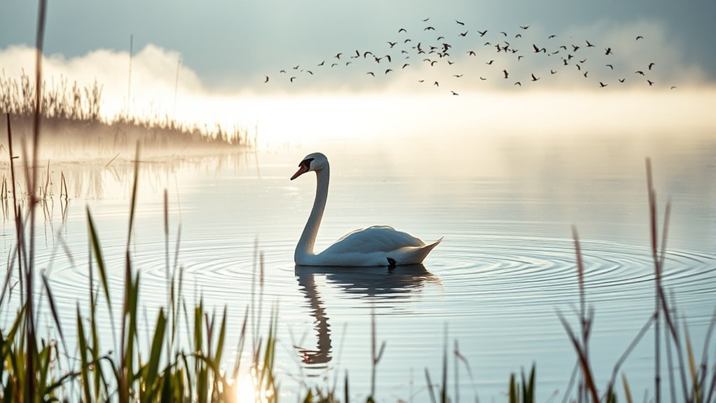majestic trumpeter swan sighting