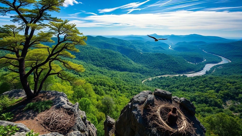 raptors nesting in appalachians