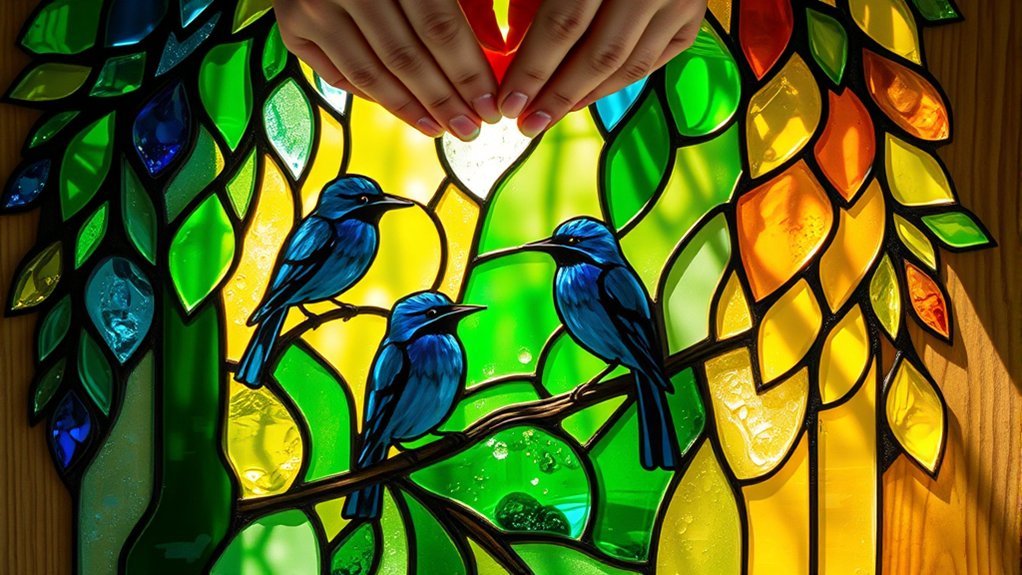 selecting appropriate glass hues