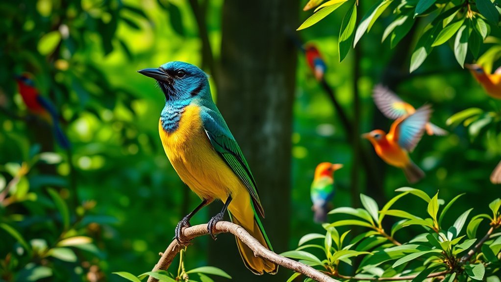 social bird of woods