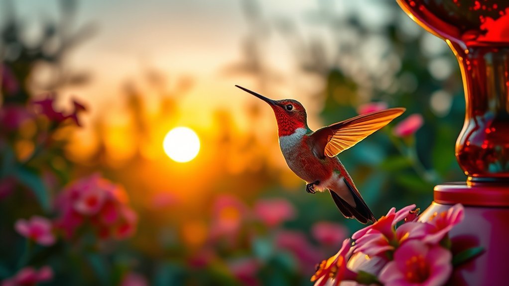 timing hummingbird feeding schedule