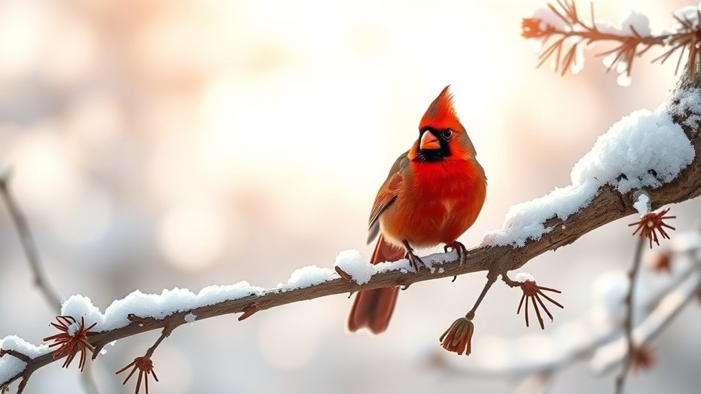 vibrant and striking cardinals