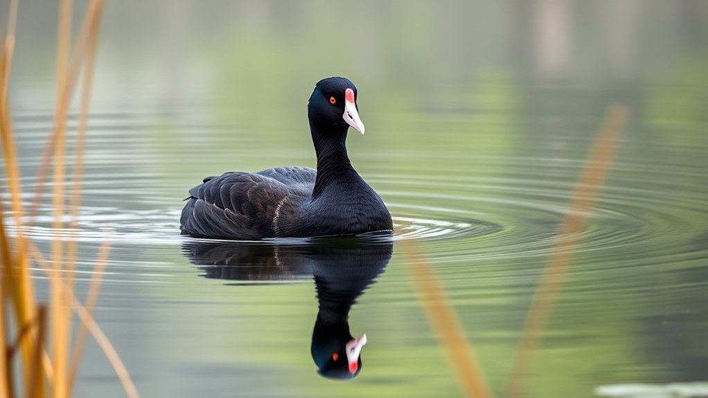waterbird with distinctive features